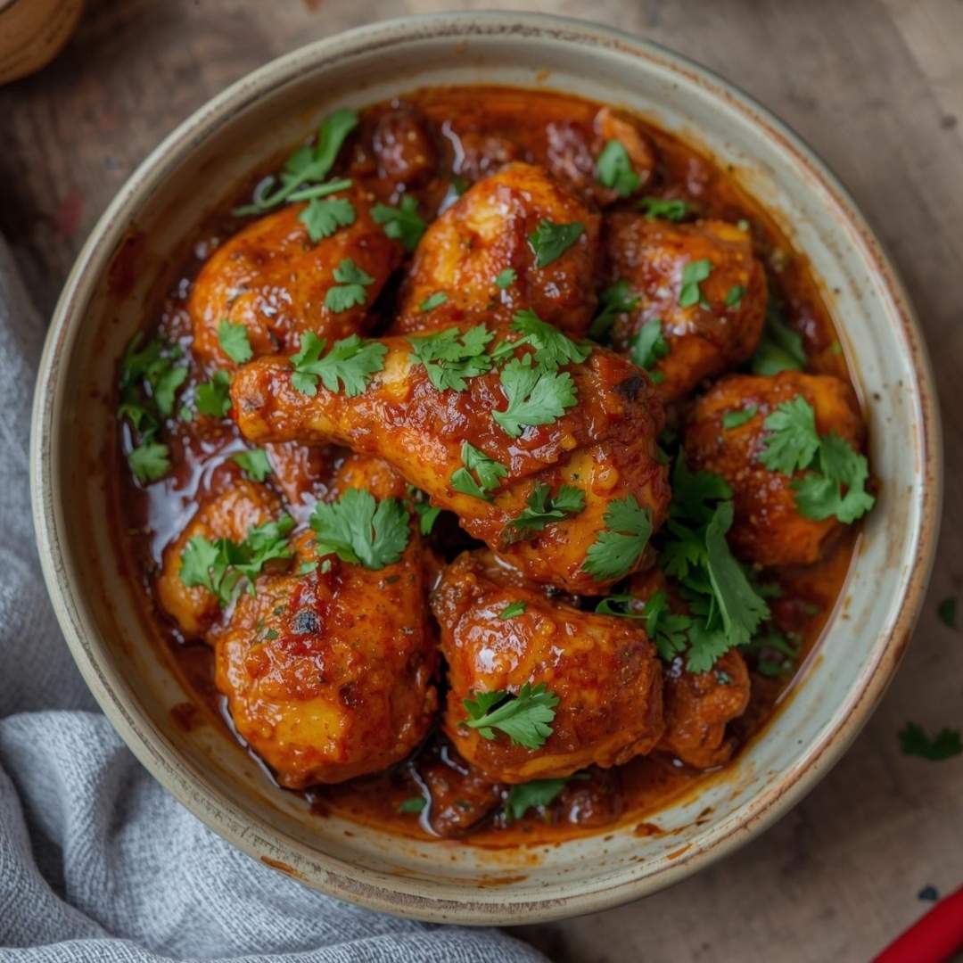 Punjabi Achari Chicken (Pickle-Spiced Chicken Curry) - Order now