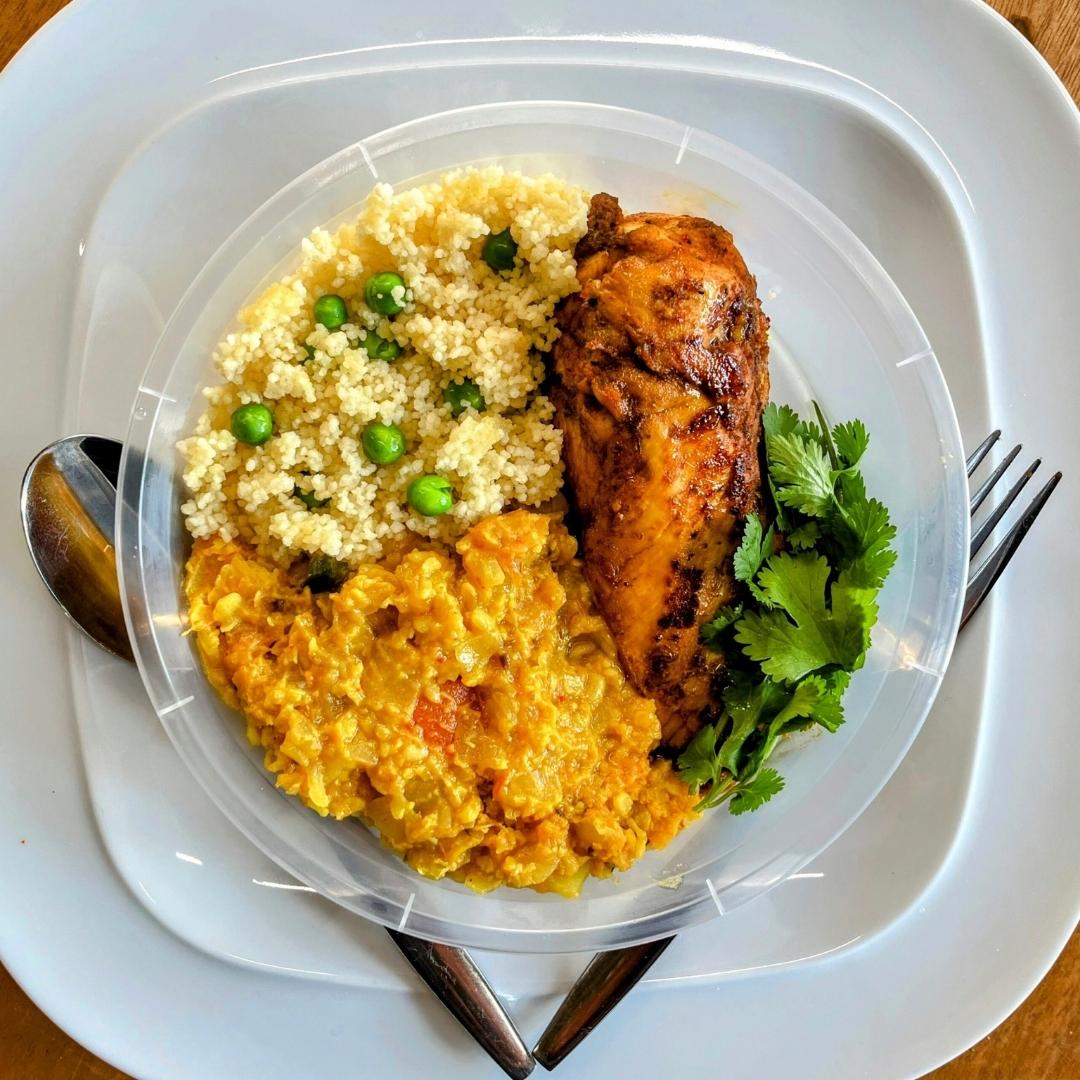 Peri Peri Chicken with Couscous & Lentil Slaw