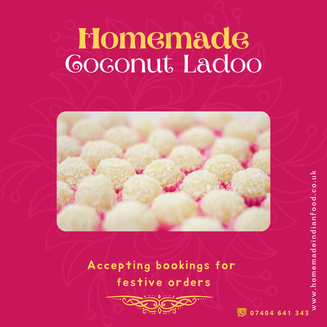 Homemade Coconut Ladoo (Coconut Sweet Balls)