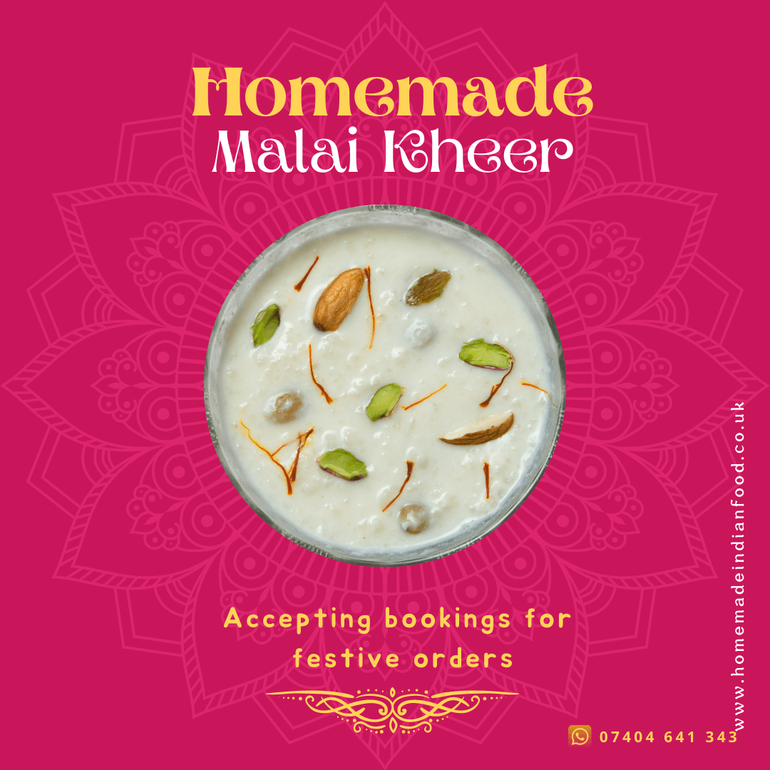 Homemade Malai Kheer (Creamy Rice Pudding)