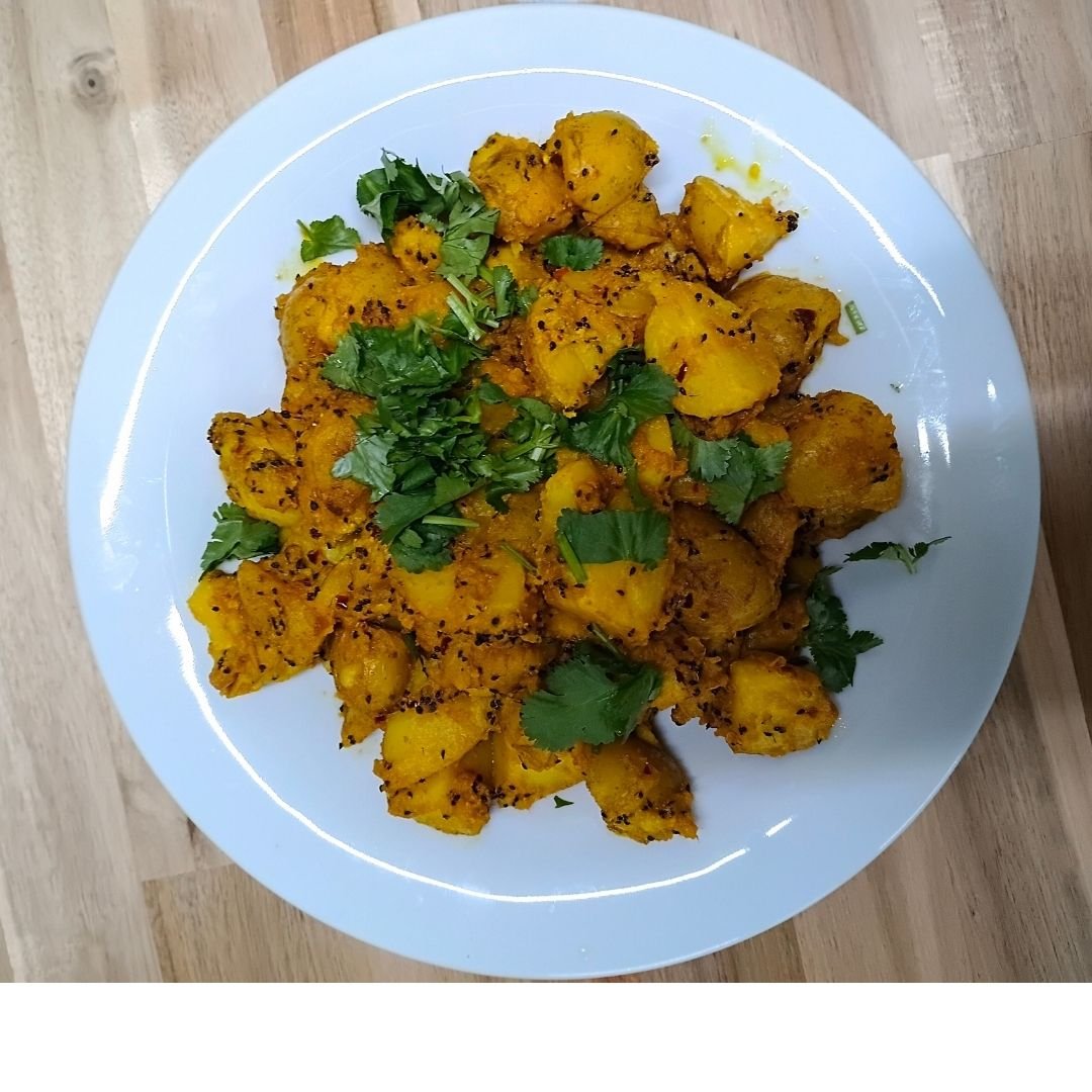 Ajwaini Aloo (Stir Fried Awadhi Style, Carom Seeds Potato)