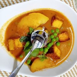 Amritsari Aloo Mattar Paneer (Potato, Peas & Cottage Cheese Curry)