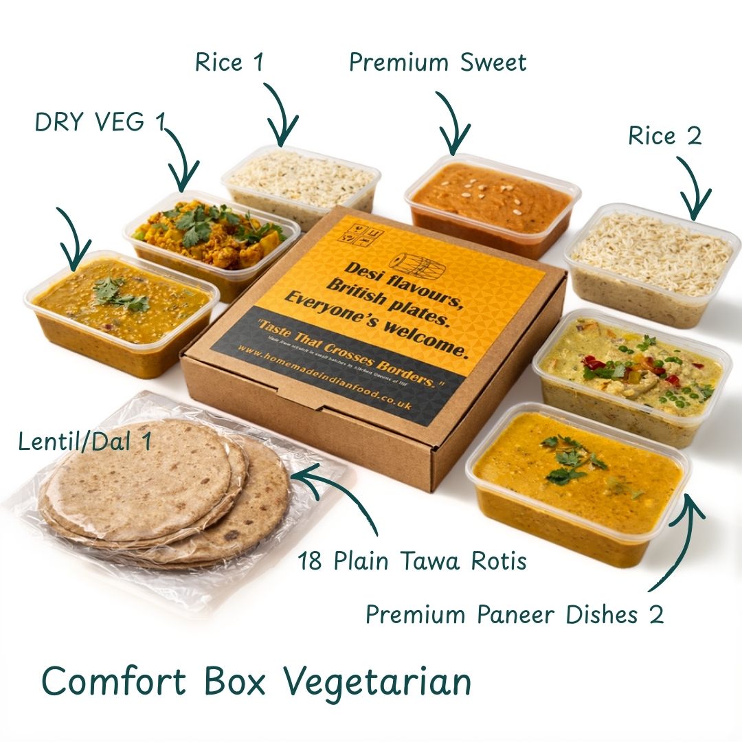 Indian Comfort Box – Mild & Balanced Home Meals
