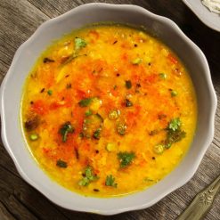 Gujarati Toor Dal (Tangy & Sweet Pigeon Pea Lentil Curry)