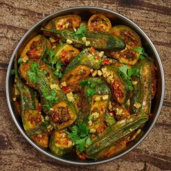 North Indian Bharwa Karela (Stir Fried Stuffed Bitter Gourd)