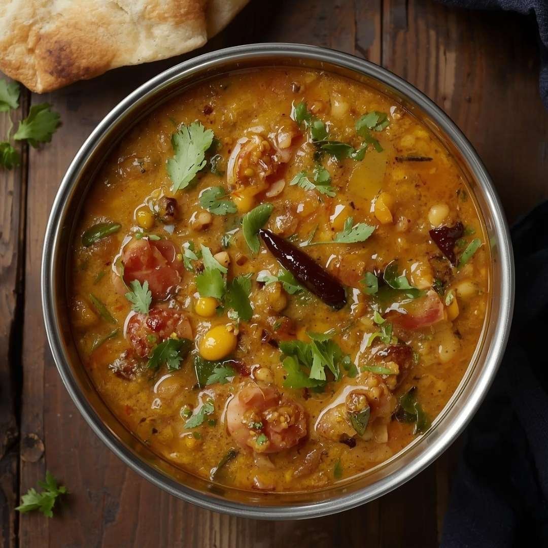 Marwari Panchmel Dal (Rajasthani Five Lentil Curry)