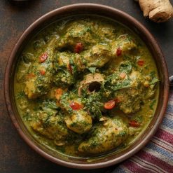 Punjabi Saag Chicken (Spiced Chicken with Creamy Spinach Gravy)